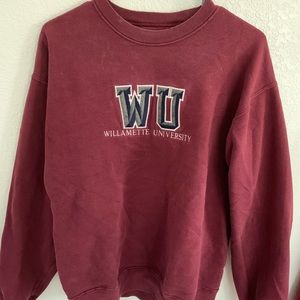 Cute college crew neck